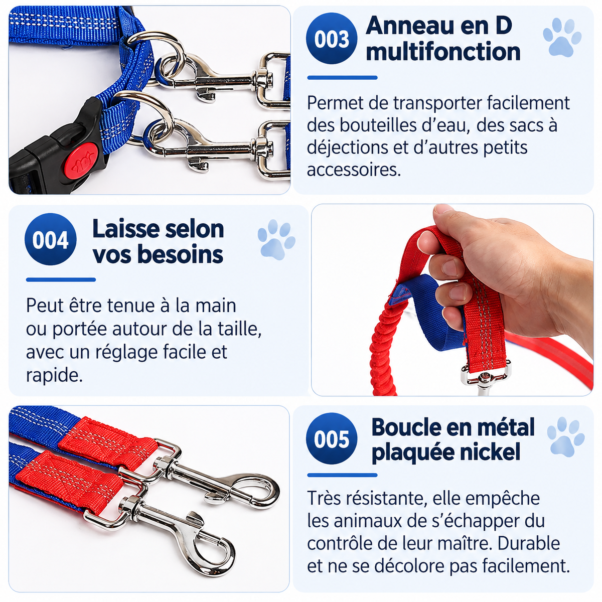 Laisse Mains-Libres pour Chien - Ceinture de Jogging Réglable