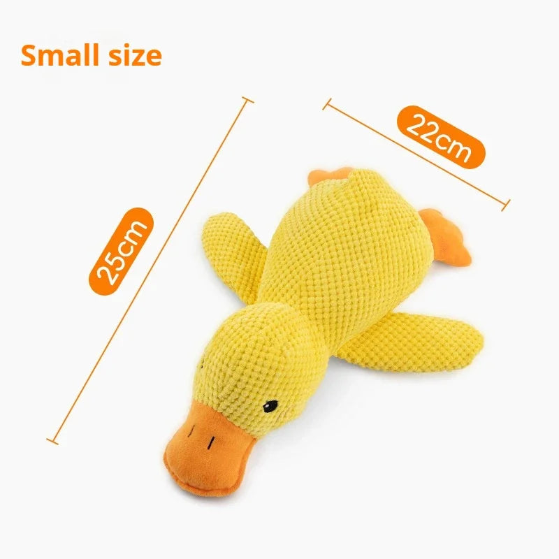 Canard en Peluche Grinçant pour Chien - Jouet à Mâcher