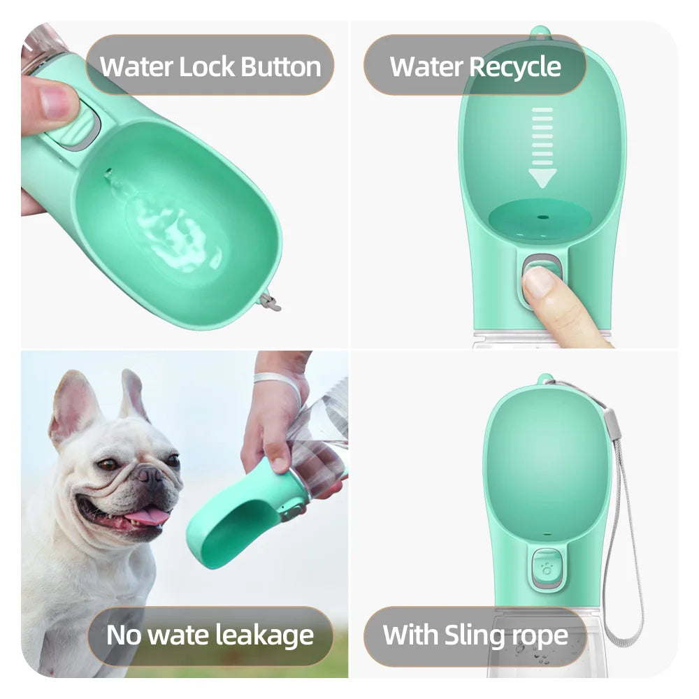 Gourde Pliable pour Chien - Gamelle de Voyage Portable
