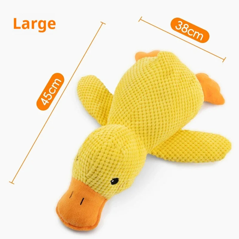 Canard en Peluche Grinçant pour Chien - Jouet à Mâcher