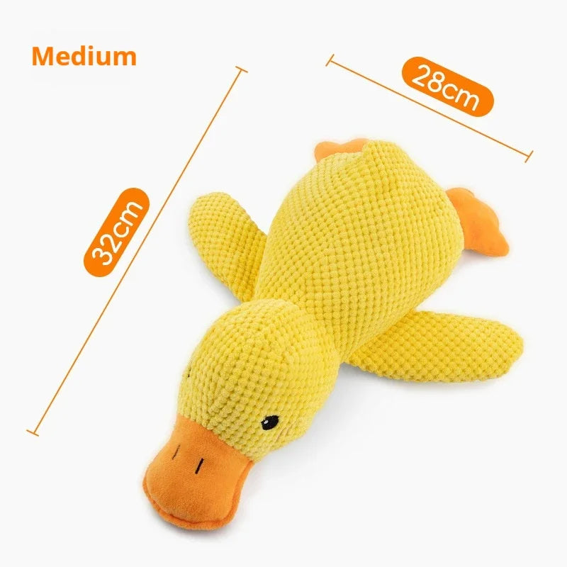 Canard en Peluche Grinçant pour Chien - Jouet à Mâcher