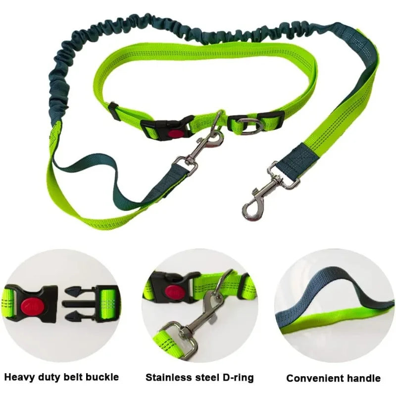 Laisse Mains-Libres pour Chien - Ceinture de Jogging Réglable
