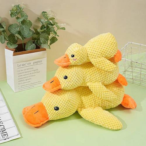 Canard en Peluche Grinçant pour Chien - Jouet à Mâcher
